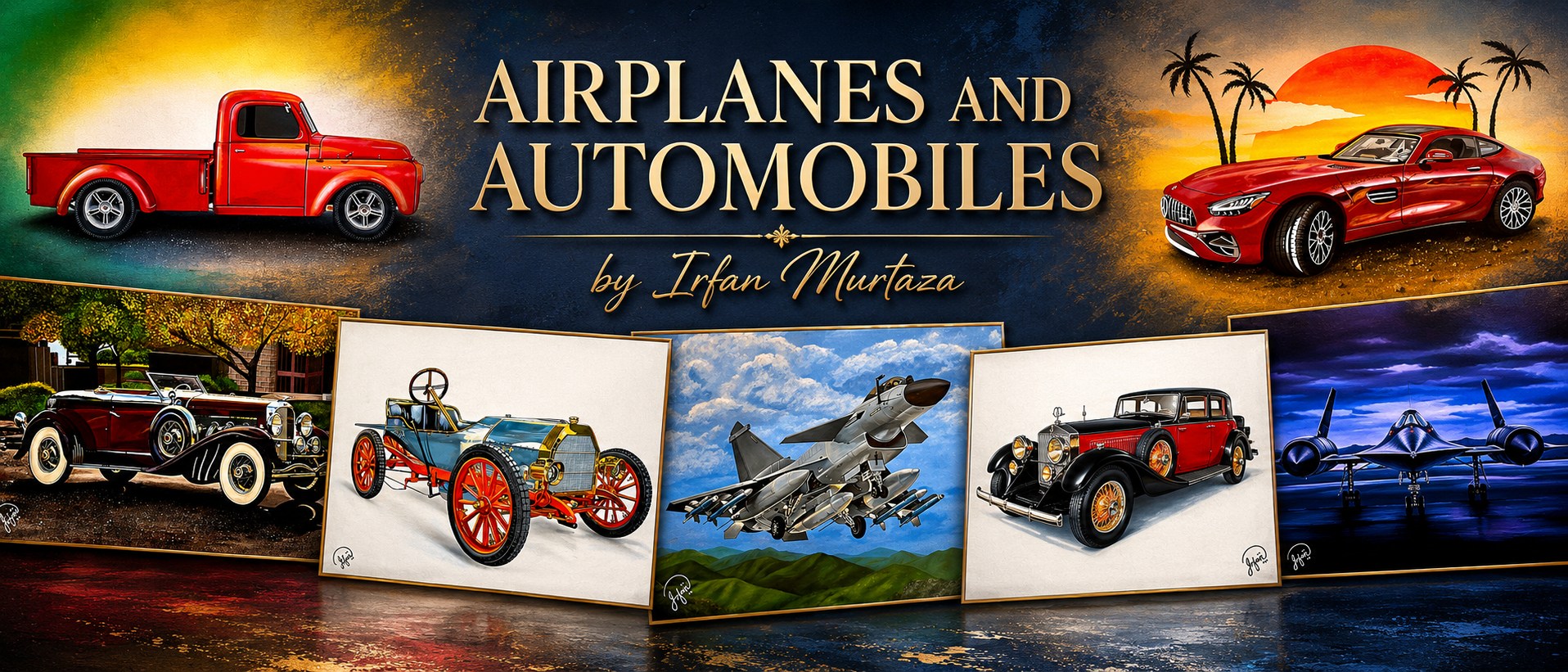 AIRPLANES AUTOMOBILES BANNER