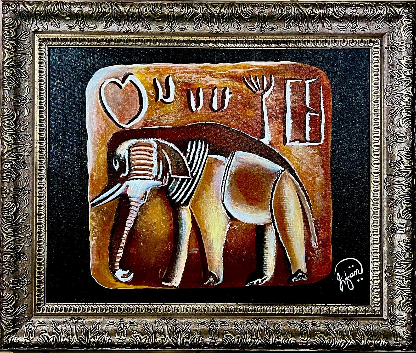 SEAL ELEPHANT with frame